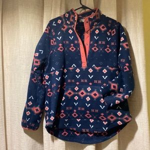 Fleece jacket with front pocket